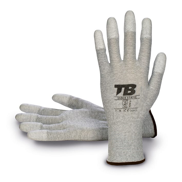 110CE STATIC antistatic glove with finger coating