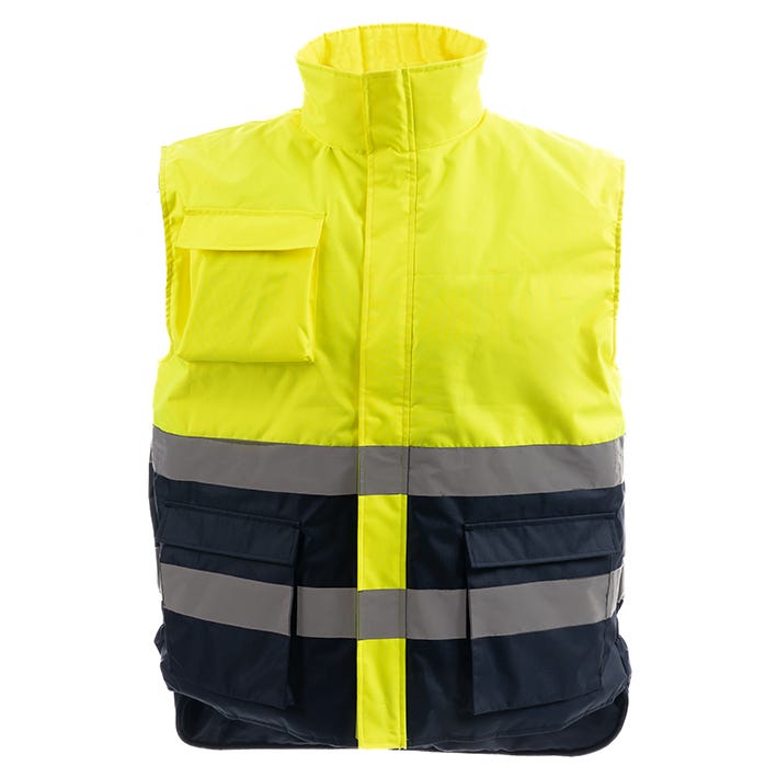 Chaleco acolchado de alta visibilidad combinado ORION HV