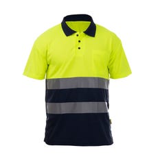 ROCK HV POLO SS high-visibility, two-tone, short sleeve polo shirt